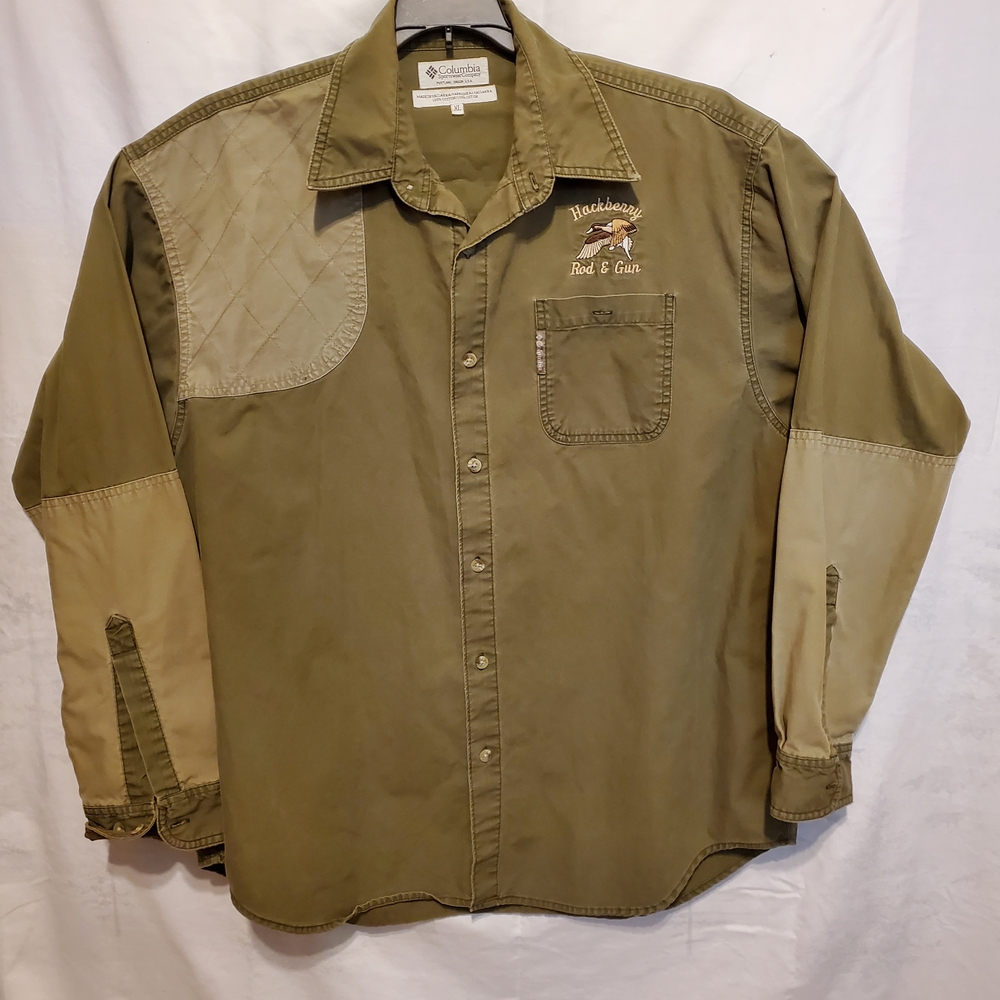 Columbia Olive and Beige Lightweight Shirt Jacket